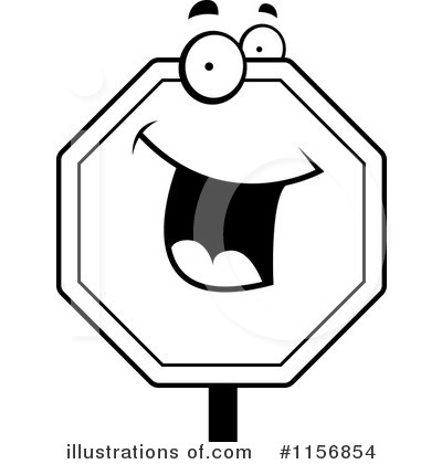 Stop Sign Clipart #1156854 by Cory Thoman