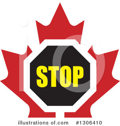 Stop Sign Clipart #1306410 by Lal Perera