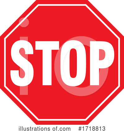 Royalty-Free (RF) Stop Sign Clipart Illustration by Any Vector - Stock Sample #1718813