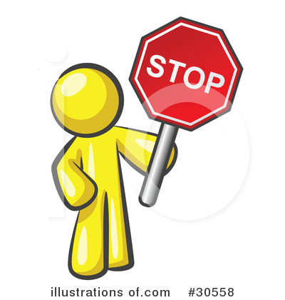 Stop Sign Clipart #30558 by Leo Blanchette