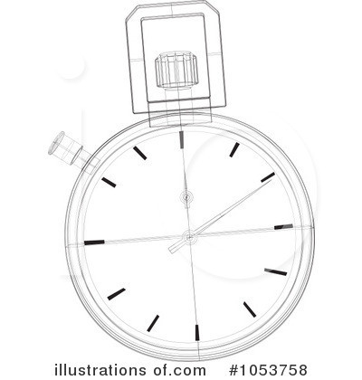 Royalty-Free (RF) Stopwatch Clipart Illustration by patrimonio - Stock Sample #1053758