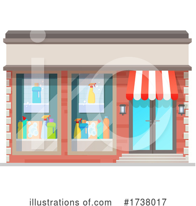 Shops Clipart #1738017 by Vector Tradition SM