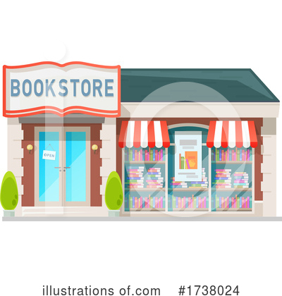 Book Store Clipart #1738024 by Vector Tradition SM