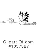 Stork Clipart #1057327 by Hit Toon