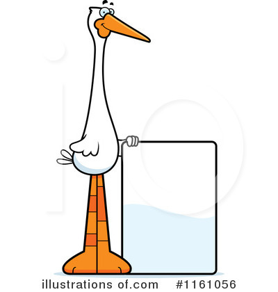 Stork Clipart #1161056 by Cory Thoman