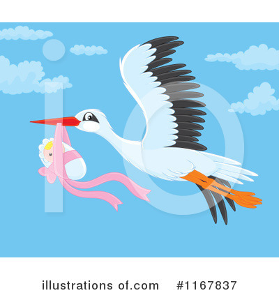 Royalty-Free (RF) Stork Clipart Illustration by Alex Bannykh - Stock Sample #1167837