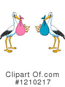 Stork Clipart #1210217 by Vector Tradition SM