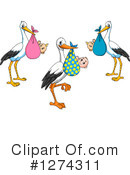 Stork Clipart #1274311 by Vector Tradition SM