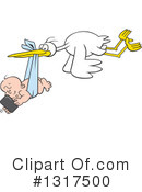 Stork Clipart #1317500 by Johnny Sajem