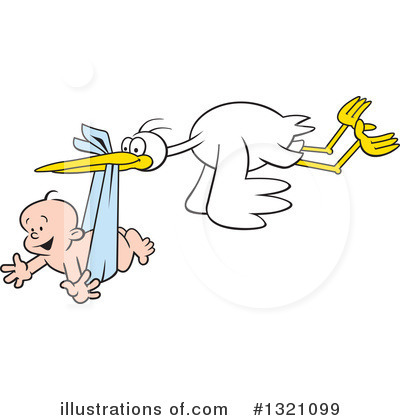Royalty-Free (RF) Stork Clipart Illustration by Johnny Sajem - Stock Sample #1321099