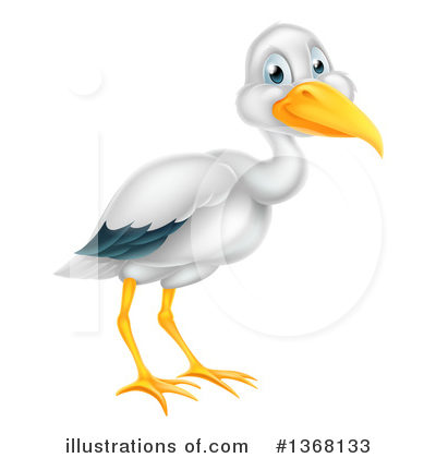 Heron Clipart #1368133 by AtStockIllustration
