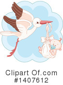 Stork Clipart #1407612 by Pushkin