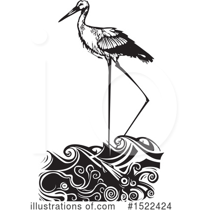 Royalty-Free (RF) Stork Clipart Illustration by xunantunich - Stock Sample #1522424