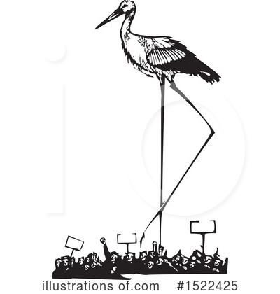 Royalty-Free (RF) Stork Clipart Illustration by xunantunich - Stock Sample #1522425
