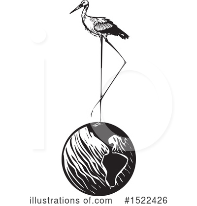 Royalty-Free (RF) Stork Clipart Illustration by xunantunich - Stock Sample #1522426