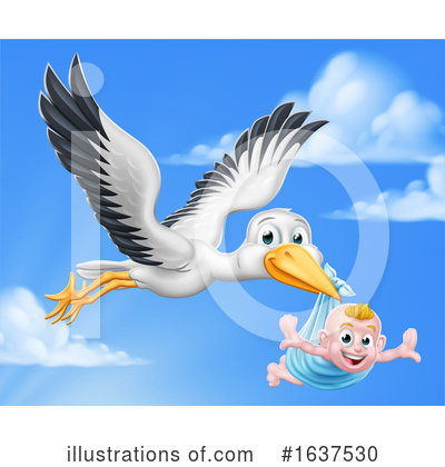 Royalty-Free (RF) Stork Clipart Illustration by AtStockIllustration - Stock Sample #1637530