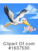 Stork Clipart #1637530 by AtStockIllustration