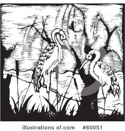 Royalty-Free (RF) Stork Clipart Illustration by xunantunich - Stock Sample #60051