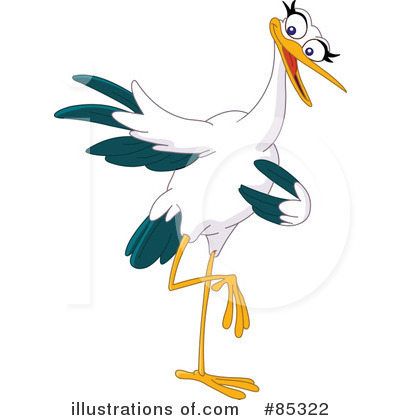 Royalty-Free (RF) Stork Clipart Illustration by yayayoyo - Stock Sample #85322