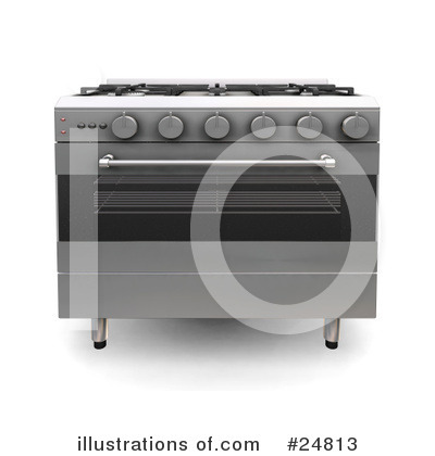 Royalty-Free (RF) Stove Clipart Illustration by KJ Pargeter - Stock Sample #24813