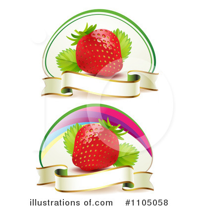 Royalty-Free (RF) Strawberries Clipart Illustration by merlinul - Stock Sample #1105058