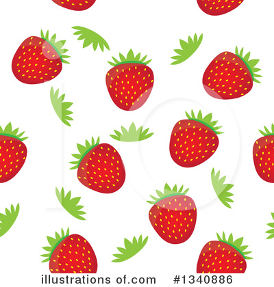 Royalty-Free (RF) Strawberries Clipart Illustration by ColorMagic - Stock Sample #1340886