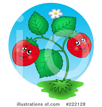 Royalty-Free (RF) Strawberries Clipart Illustration by visekart - Stock Sample #222128