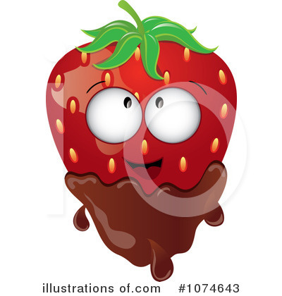 Chocolate Dipped Strawberry Clipart #1074643 by Pams Clipart