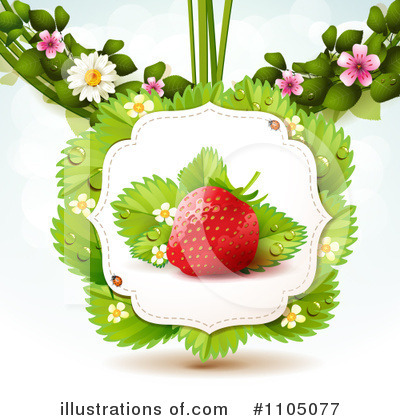 Royalty-Free (RF) Strawberry Clipart Illustration by merlinul - Stock Sample #1105077