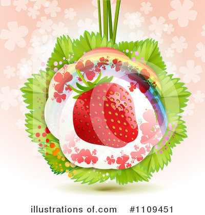 Royalty-Free (RF) Strawberry Clipart Illustration by merlinul - Stock Sample #1109451