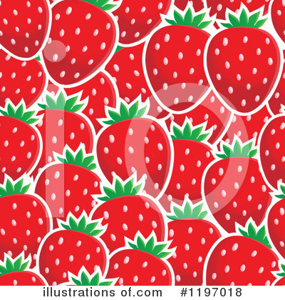 Royalty-Free (RF) Strawberry Clipart Illustration by visekart - Stock Sample #1197018