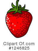 Strawberry Clipart #1246825 by Vector Tradition SM