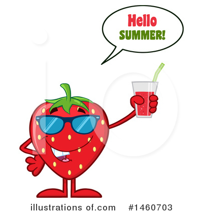 Royalty-Free (RF) Strawberry Clipart Illustration by Hit Toon - Stock Sample #1460703