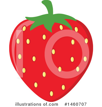 Royalty-Free (RF) Strawberry Clipart Illustration by Hit Toon - Stock Sample #1460707