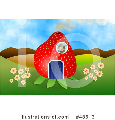 Royalty-Free (RF) Strawberry Clipart Illustration by Prawny - Stock Sample #48613