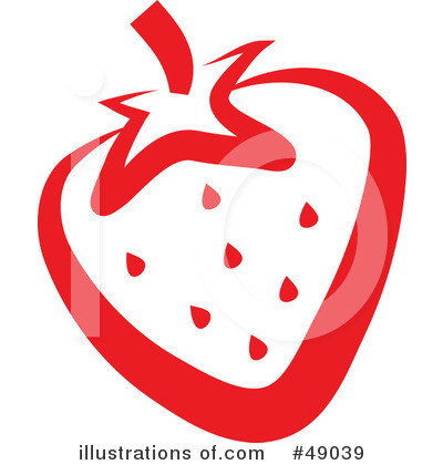 Royalty-Free (RF) Strawberry Clipart Illustration by Prawny - Stock Sample #49039