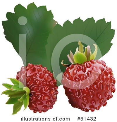 Royalty-Free (RF) Strawberry Clipart Illustration by dero - Stock Sample #51432