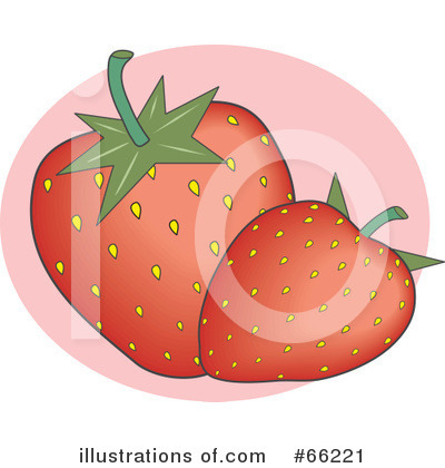 Royalty-Free (RF) Strawberry Clipart Illustration by Prawny - Stock Sample #66221
