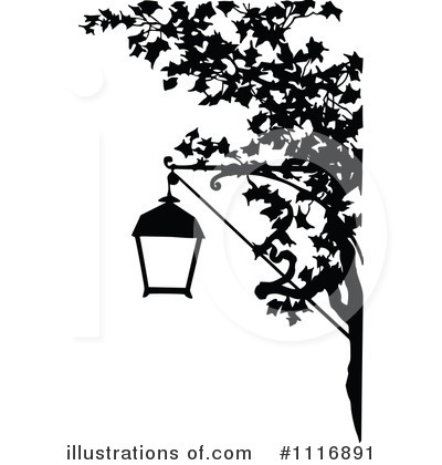 Royalty-Free (RF) Street Lamp Clipart Illustration by Prawny Vintage - Stock Sample #1116891