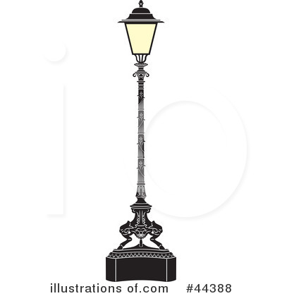 Royalty-Free (RF) Street Lamp Clipart Illustration by Frisko - Stock Sample #44388