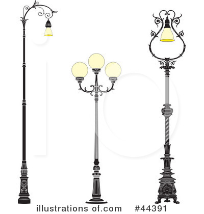 Royalty-Free (RF) Street Lamp Clipart Illustration by Frisko - Stock Sample #44391