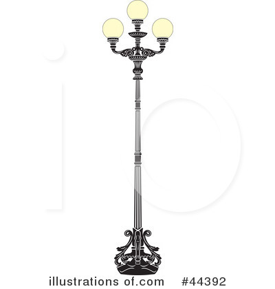 Royalty-Free (RF) Street Lamp Clipart Illustration by Frisko - Stock Sample #44392