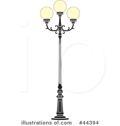 Royalty-Free (RF) Street Lamp Clipart Illustration by Frisko - Stock Sample #44394
