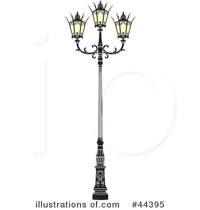 Royalty-Free (RF) Street Lamp Clipart Illustration by Frisko - Stock Sample #44395