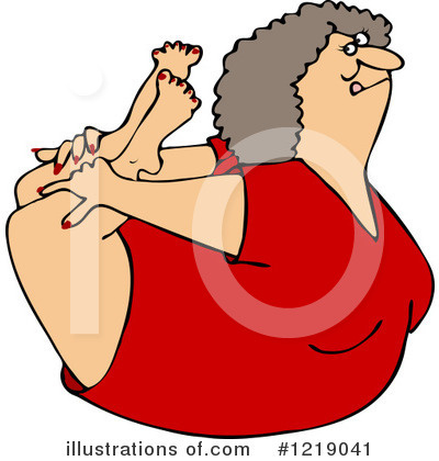 Royalty-Free (RF) Stretching Clipart Illustration by djart - Stock Sample #1219041