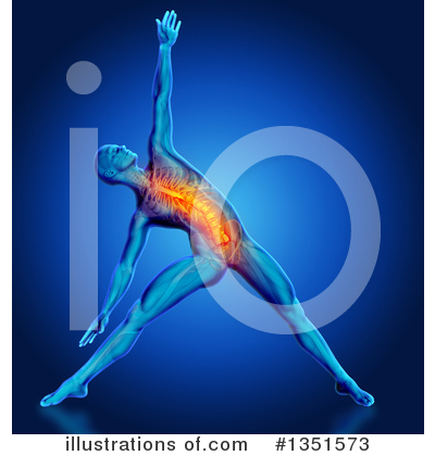 Royalty-Free (RF) Stretching Clipart Illustration by KJ Pargeter - Stock Sample #1351573