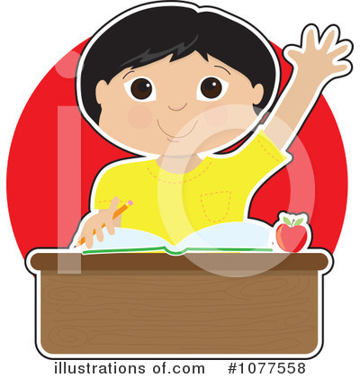 Royalty-Free (RF) Student Clipart Illustration by Maria Bell - Stock Sample #1077558