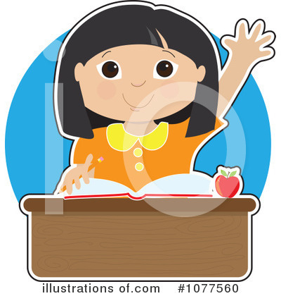 Royalty-Free (RF) Student Clipart Illustration by Maria Bell - Stock Sample #1077560