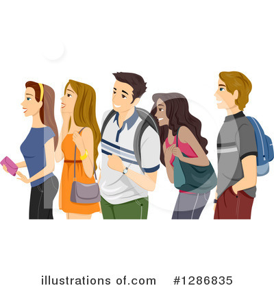 Royalty-Free (RF) Student Clipart Illustration by BNP Design Studio - Stock Sample #1286835