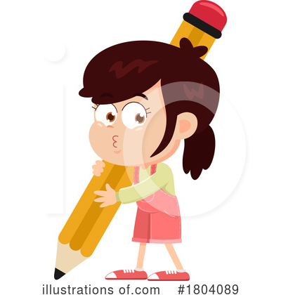 Royalty-Free (RF) Student Clipart Illustration by Hit Toon - Stock Sample #1804089